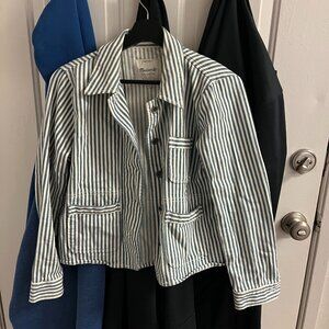 Madewell Striped Denim Jacket